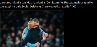 Takimi słowami Erling Haaland POŻEGNAŁ Pepa Guardiolę!
